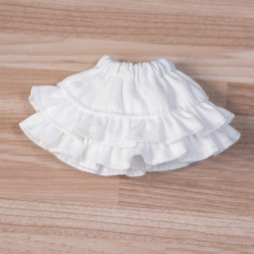 

Юбка для куклы ручной работы, повседневная юбка-полусолнце для куклы, аксессуары для куклы Ob11, одежда для куклы Gsc Ymy White