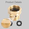 Garden Hose Adapter 3/4" Ght Female to 3/4" NPT Male High Performance Replacement Accessory