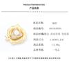 Elegant light luxury high sense gold brushed rose brooch temperament freshwater pearl peony pin brooch female