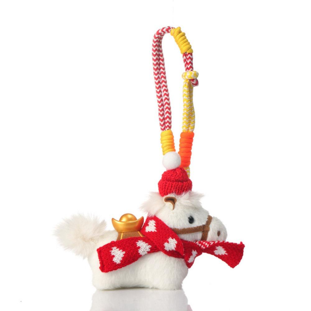 Yuanbao Plush Horse Keychain Mascot Dolls Chinese New Year Gift  Year of Horse