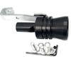 DEVMO 2Pcs XL Size Aluminum Alloy Universal Turbo Sound Exhaust Muffler Pipe Whistle Car Roar Maker (XL-Black)