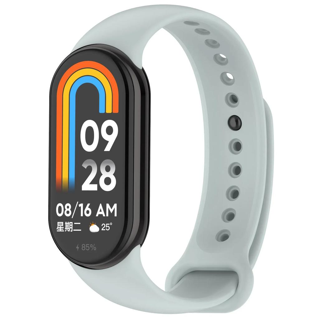 Colour Silicone Strap for Xiaomi Mi Band 10/9 Soft Sport Replaceable Wristband for Xiaomi Mi Band 8/9/10 Original Official Strap