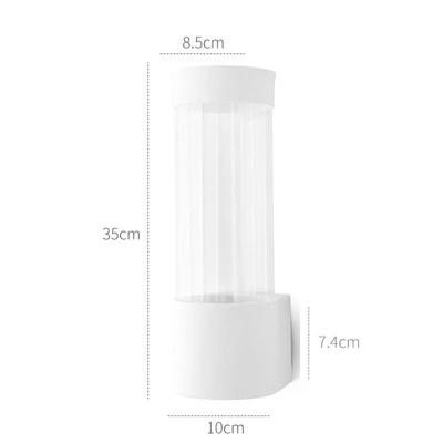 Disposable Paper Cups Dispenser Plastic Cup Holder for Water Dispenser Wall Mounted Automatic Cup Storage Rack Cups Container