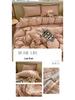 Ins Style 100% Pure Cotton Bedding Set: Duvet Cover and Sheet, Available In Four-Piece or Single Three-Piece Options