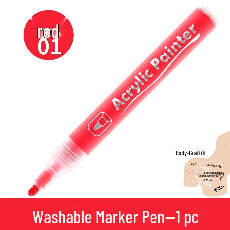 Couple's Erotic Graffiti Body Marker: DIY Erasable Pen for Intimate Body Art