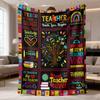 Bohemian Ultrasound-pressed Flannel Throw Blanket - Soft Multicolor Bedspread Suitable for All Seasons, Cozy Bedding Gift with & Patterns, Suitable Fo
