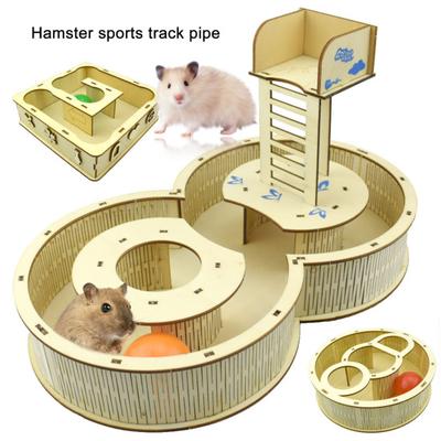 Hamster Toy Bite Resistant Resting and Playing Climbing Ladder Hamster Maze Tunnel Toy for Rodents