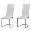 Chaises à manger cantilever lot de 2  similicuir