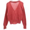 Chloe Long Sleeve V Neck Knit Cardigan 40 Pink Women Used