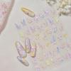 Tomoni Shell Light Nail Stickers: Hot-Selling Japanese Children's Rose & Butterfly Nail Art.