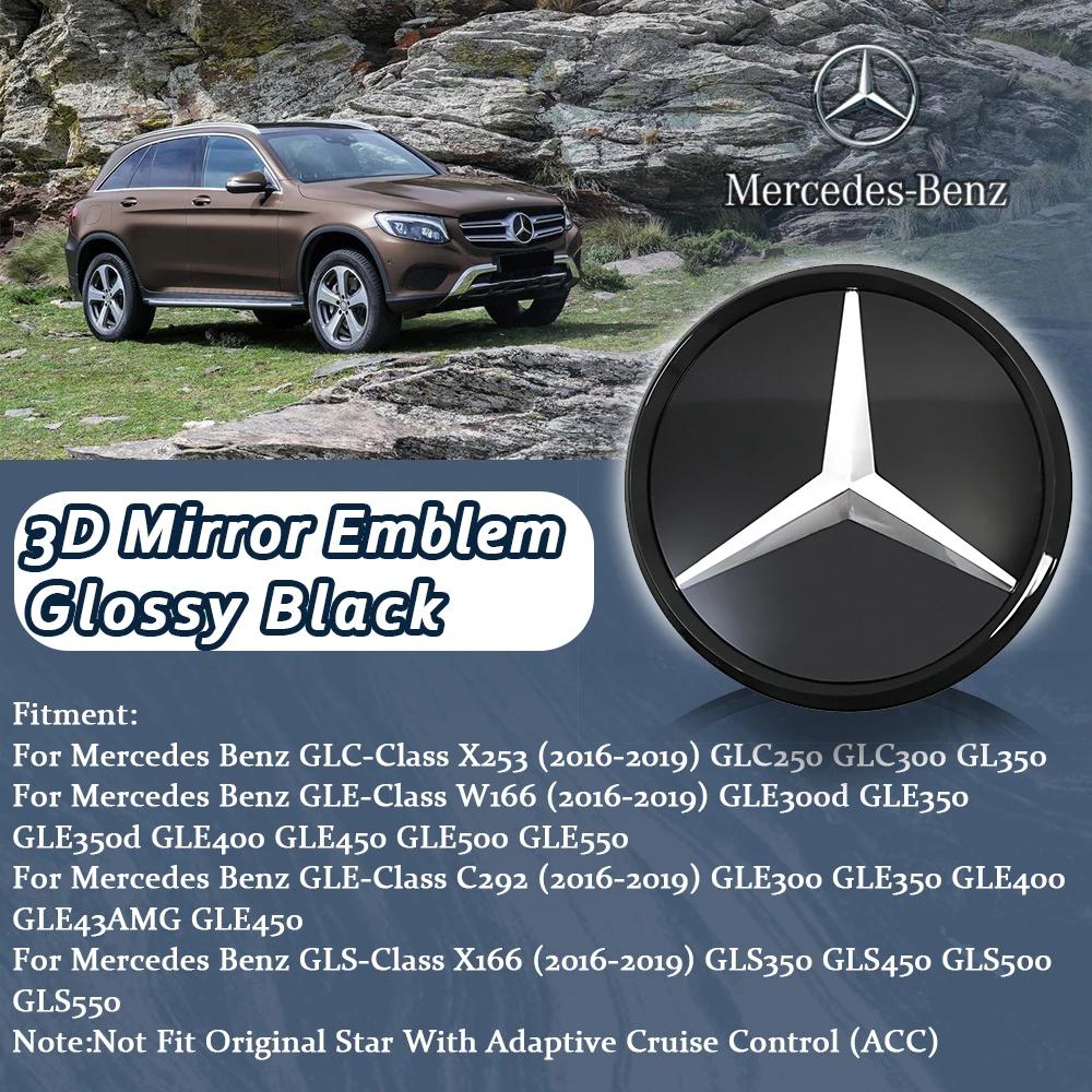 Glossy Black OE Style LED Front Grille Star Emblem Logo For Mercedes Benz GLC250 GLC300 GLC350 GLE400 GLE450 GLS350 GLS350 16-19