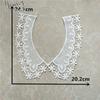 Fashion style White Lace Fabric Neckline Embroidery Applique Lace Collar DIY Trim Sewing Clothing Accessories Craft Supplies