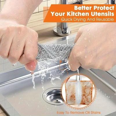 30 Pieces / Pack, Microfiber, Steel Wool Soap Pads, Double-sided, Kitchen Dishwasher Scrubber, Suitable for Tableware and Cookware