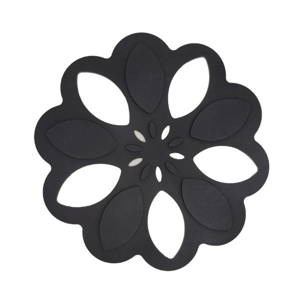 

3 шт. Противоскользящий, термостойкий коврик для чашки, Нескользящий обеденный коврик, Подставка под цветок, Дом чёрный