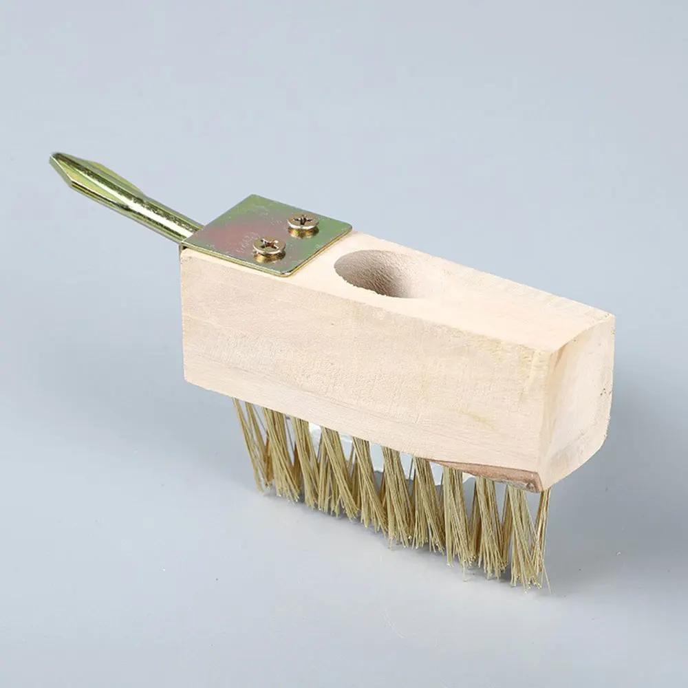 Brosse à Joints Désherbeurs Manuels Brosse de Remplacement à Poils Brosse de Nettoyage de Jardin pour Mousse et Mauvaises Herbes Brosse en Acier