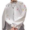 Men's High-End American War Horse Embroidery Hoodie - Autumn Fashion Trend, Simple Versatile Round Neck Top