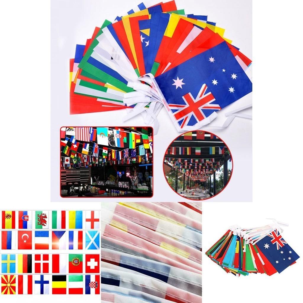 Lebhafter Euro 2021 Wimpel 10m Polyesterflaggen für internationale Fußballdekoration