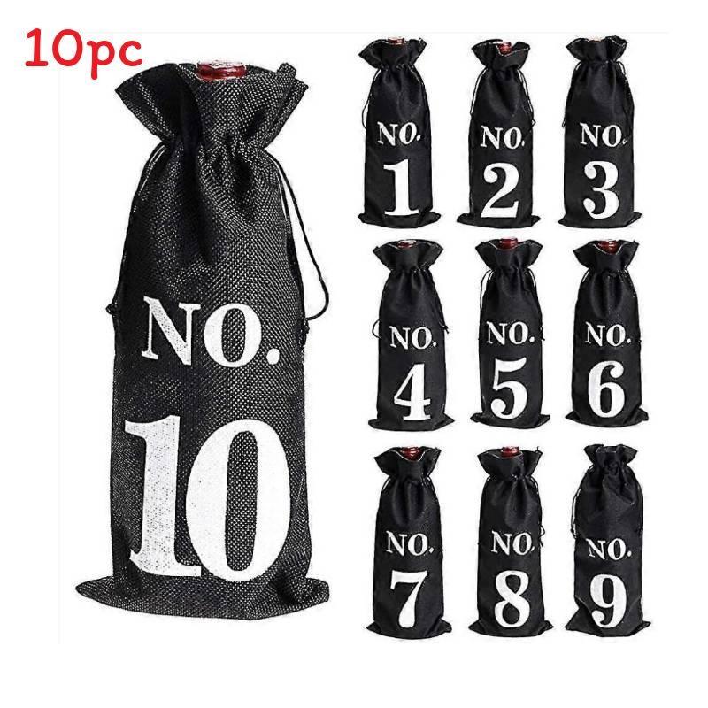 Red Wine Bottle Packaging Bag With Durable Canvas Material For Gift Wrapping And Storage