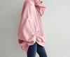 2022 Winter Korean Style Women's Round Neck Loose Fit Pullover Hoodie