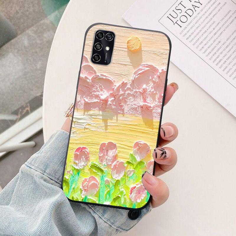 Für ZTE Blade V2020 Smart Case 8010 Niedliche Cartoon Weiche Silikon Stoßfeste Rückseite für ZTE Blade V2020 Smartphone Hülle Luxus