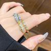 Zircon Snake Open Ring: Luxury European & American Fashion Jewelry