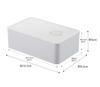 Yamazaki Valve-Closed Sealed Butter Case White 14.7X9.2X5cm Tower One-Push Dishwasher Microwave Safe 4821