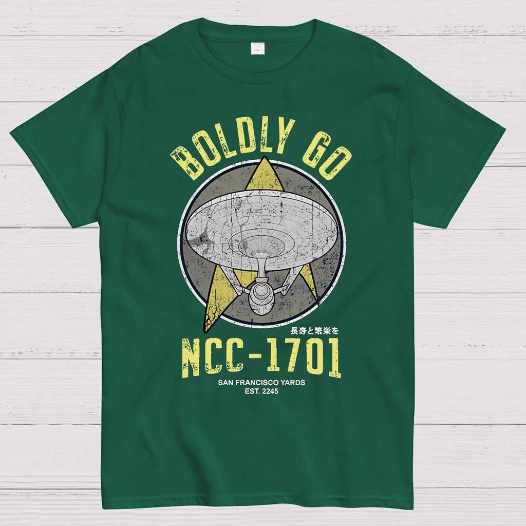 Boldly Go Vintage Explorers Cotton Summer Casual Cool Loose T-Shirt