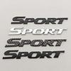 3D ABS Chrome Black Car Letters Logo SPORT Emblem Badge Sport Stickers Car Rear Trunk Accessories