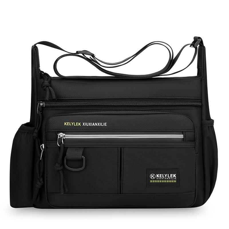 Large Capacity Design Oxford Cloth Shoulder Bag Multifunctial Storage Messenger Bag Fashiable Commuter Business Men's Bag