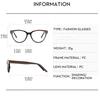 New Cat Eye Women Glasses Frame Clear Anti-Blu-Ray Eyewear Fashion Olive Green Men Optical Frame