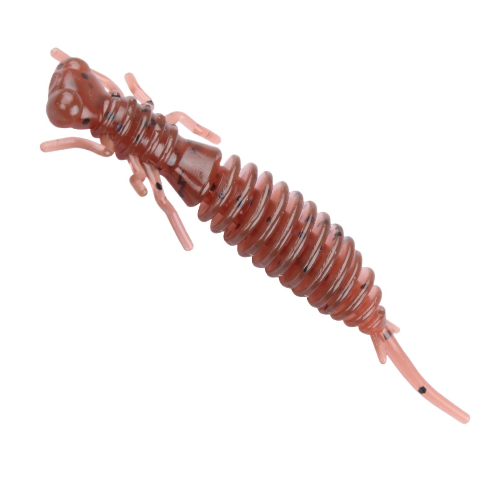

Soft Fishing Lure Dragonfly Imitation Bait 5cm Artificial Worm Lifelike Insect Design for Freshwater Fishing Bass Micro Fishing Tackle one size коричневый