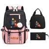 Crazy Animal City Clear And Sweet Printed Student School Bag Women'S Backpack Fashion Women'S Bag Three-Piece Set