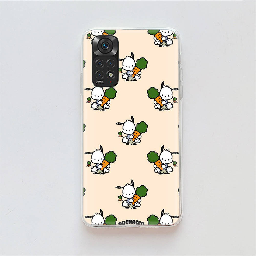 KT73 Pochacco Hülle für Samsung A04 A14 A23 A34 A54 M23 M33 M52 M53 Realme 10 9 C30S C35 C55 VIVO Y02S Y21 Y33S Y51 X80 Pro Klare Hülle