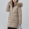 Sleeves Detachable Fashion Woman Long Parkas Winter Coats Hooded Faux Fur Collar Thick Warm Outerwears Women's Jackets