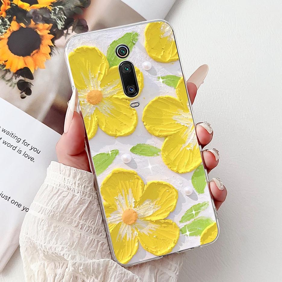 

For Xiaomi Mi 9T Pro Case Colorful Flowers Painted Cover Soft Silicone Phone Case For Xiaomi Mi 9T Pro Mi9T Mi9TPro Fundas Coque Xiaomi Mi 9T Pro