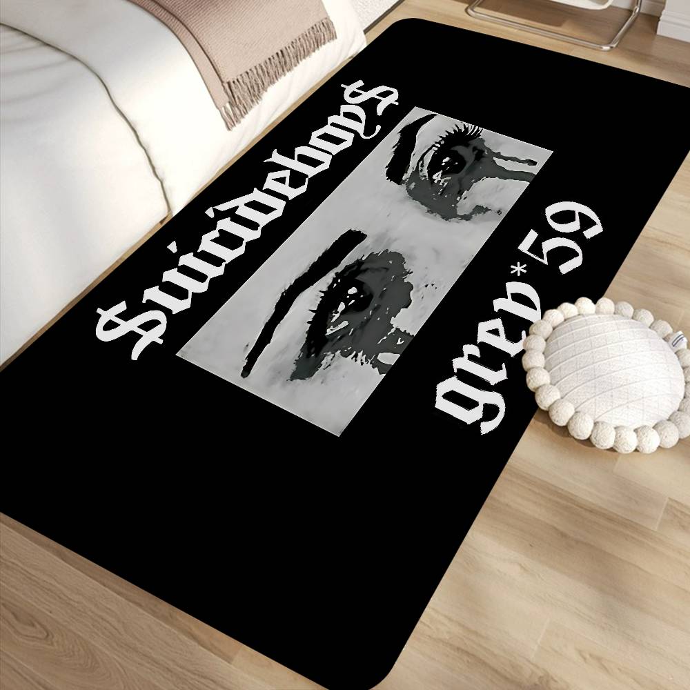 Hip Hop Suicideboys Fashion Hallway Carpet Washable Non-Slip Living Room Sofa Chairs Area Mat Kitchen Doormat Area Rug