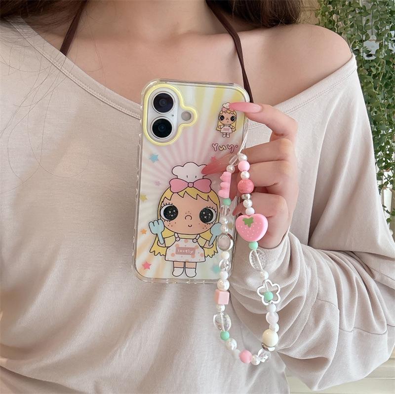 Colorful Star Cartoon Chef Xiao Yu Phone Case for iPhone 17/16 Pro Max/15 Pro
