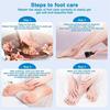 Waterproof IPX7 Electric Foot File with 3 Roller Heads – Rechargeable Pedicure Set for Spa-Quality Callus Removal
