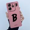 For Xiaomi Redmi Note 14 5G Cover Case Lucky Initial Letter Couple Silicone Soft Matte Phone Bumper for Redmi Note14 5G Casing