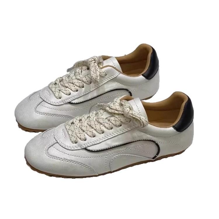 Soft to cry soft-soled German training shoes women's lightweight flat-bottomed thin leather 2025 summer thin sports Forrest Gump shoes