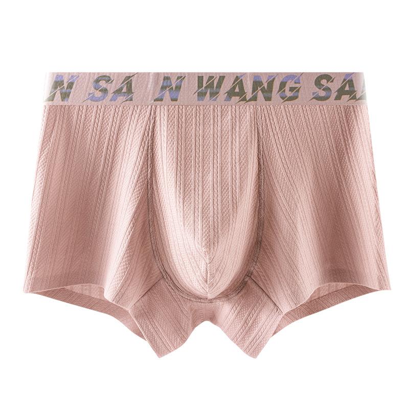 Мужское хлопковое нижнее белье Чистое хлопковое мужское нижнее белье Дышащее нижнее белье L розовый
