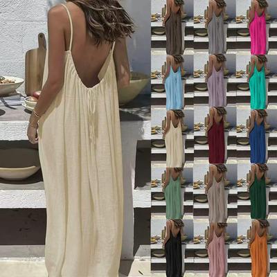2026 Dames Backless Sling Overjas Losse Huisjurk