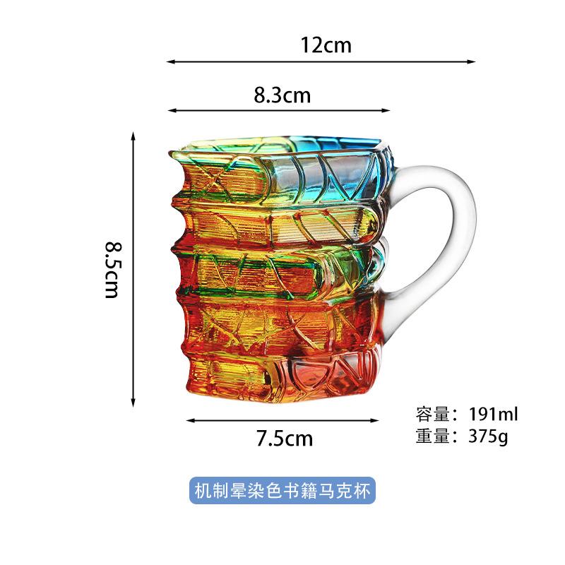 Popular Painted Book Mug Coffee Cup Artificial Painting Novelty Book Cup With Handle Essential For Working From Household Mug