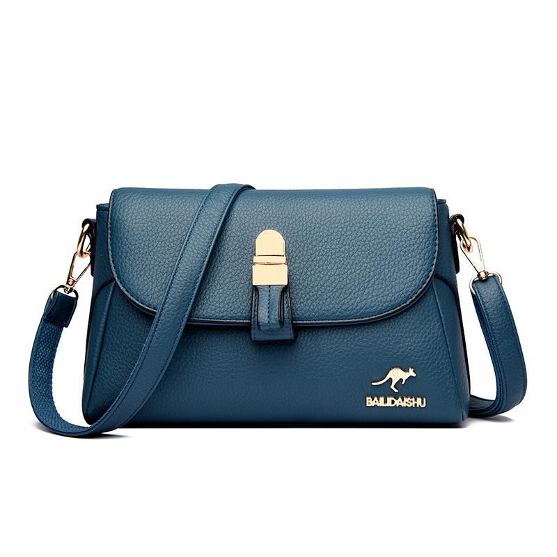Stilig alt-i-ett dameveske Eksklusiv kenguruveske Dame Enkel skulder Crossbody Middelaldrende mor-veske