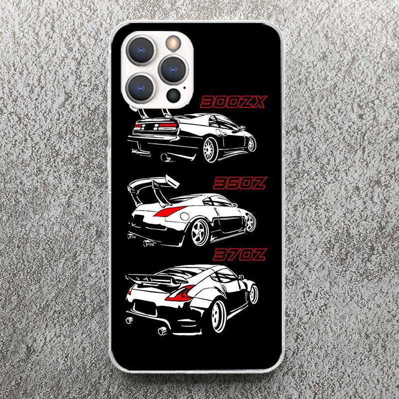 

JDM Sport Car 350Z 370Z 240Z Phone Case For iPhone 17 16 15 14 13 12 11 Pro Max Mini Plus Air 7 SE 8 Soft Silicone Print Shell F iPhone 16 Plus