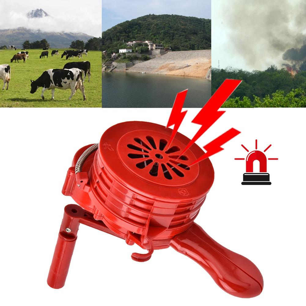Portable Hand Crank Alarm Plastic Shell Manual Operated Air Raid Alarm