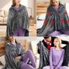 1/2PCS USB Electric Heated Blanket 3 Heating Levels Fleece Heated Blanket Wearable Heated Blanket Cape for Household and Office