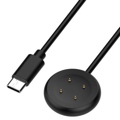 Watch 3 Ladegerät für Google Pixel Watch 2 USB C Ladekabel Typ-C 1m 3.3FT Schwarzes/Weißes Kabel Magnetisch