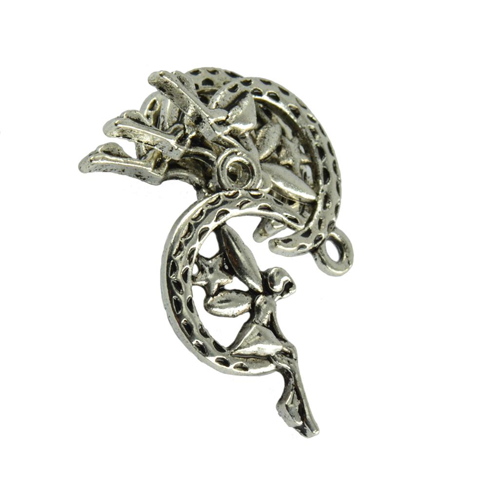 50 bucăți/lot Vintage Tibetan Moon Star Design Charms Pandantive Artizanat DIY