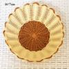 Hardness Rattan Wicker Woven Serving Baskets Household Handwoven Bread Fruit Vegetables Basket 8 Styles Hot Pot Platter